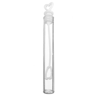 12 stuks Plastic Heart Bubble Blowing Tubes Bubble Bottle Decoratie voor Feestfeest