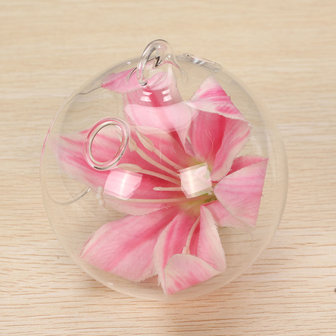 6st ronde glazen hangende kaars thee licht globe houder kandelaar partij thuis bruiloft decor 10cm