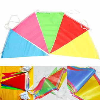 125ft Multicolors Driehoek Wimpel Vlag Partij Bruiloft Verjaardag Banner Bunting Decoraties