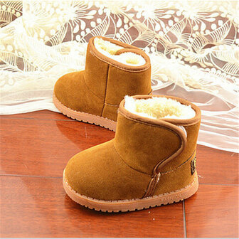 Kind Girl Boy Dikke Warm Baby Classic Snow Boots Kinderen Plush Bont Winter Shoes