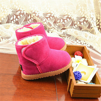 Kind Girl Boy Dikke Warm Baby Classic Snow Boots Kinderen Plush Bont Winter Shoes