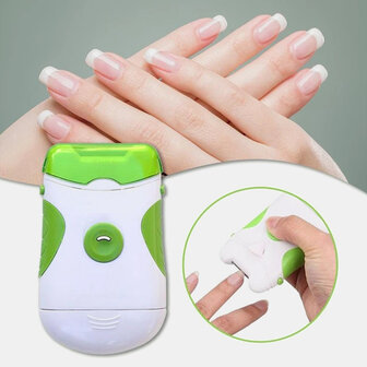 Elektrische nagelknipper LED-licht Nagelvijl Manicure Pedicuresets Gezondheids- en schoonheidstools met verwijderbare kop
