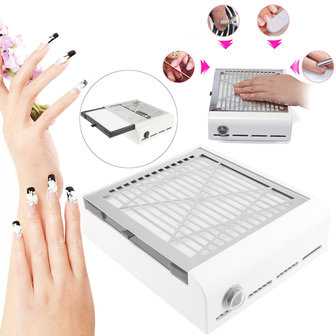 40W Nail Art Dust Stofzuiger Collector Nail Cleaner Manicure Gereedschapssalon