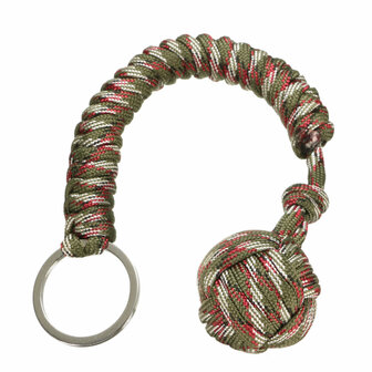 Outdoor Survival Stainless Steel Ball Sleutelhouder Keychain Ring