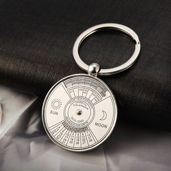 Beste Cadeau 2010 tot 2060 jaar Kalender Metalen Sleutelhanger Persoonlijke Sleutelhanger