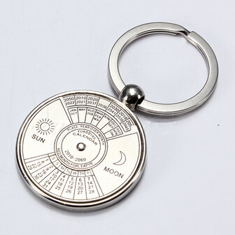 Beste Cadeau 2010 tot 2060 jaar Kalender Metalen Sleutelhanger Persoonlijke Sleutelhanger