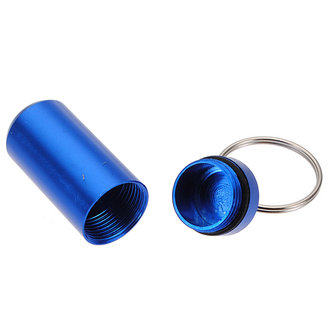 Aluminium Pillendoos Geval Fleshouder Container Keychain