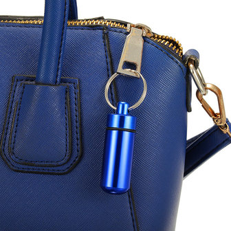 Aluminium Pillendoos Geval Fleshouder Container Keychain
