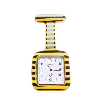 Rubber vierkant Clip verpleegster horloges Multicolor arts zakhorloge