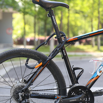 XANES TLL02 Achterlicht Type Vouwfietsslot Rubberen oppervlak Anti-diefstal verbindingsslot voor MTB
