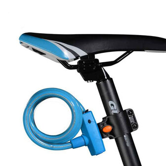 XANES 1,2m mutifunction anti-diefstal fietsslot Veilig achterlicht Slot Usb Oplaadbaar Regendicht