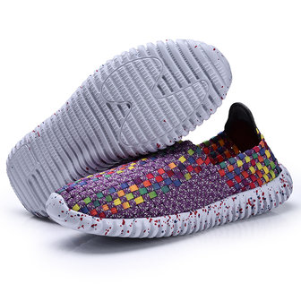 US Size 5-9 Women Shoes Hand Geweven Ademend Net Hollows Beach Summer