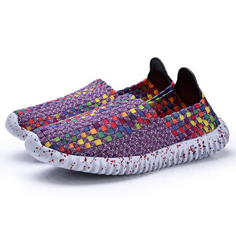 US Size 5-9 Women Shoes Hand Geweven Ademend Net Hollows Beach Summer