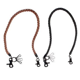 Punk PU lederen Biker sleutelhanger sleutel Jeans portemonnee riem keten Hip-hop gesp sleutelhanger