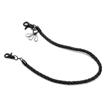 Punk PU lederen Biker sleutelhanger sleutel Jeans portemonnee riem keten Hip-hop gesp sleutelhanger