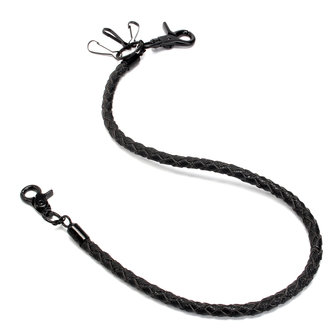 Punk PU lederen Biker sleutelhanger sleutel Jeans portemonnee riem keten Hip-hop gesp sleutelhanger