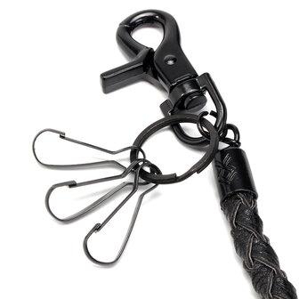 Punk PU lederen Biker sleutelhanger sleutel Jeans portemonnee riem keten Hip-hop gesp sleutelhanger