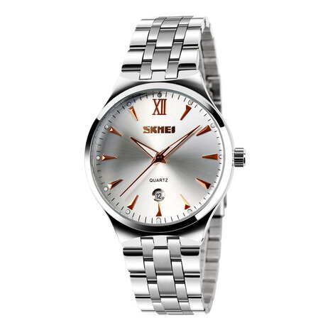 SKMEI 9071 Paar Horloge Mode Lichtgevende Simple Style Lovers Quartz Wrist Watch