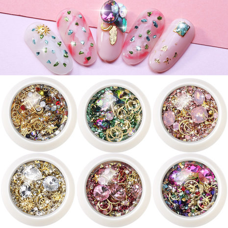 Diamond Ornament Nail Rhinestone New York Storm Set nagelnagels nagelsticker