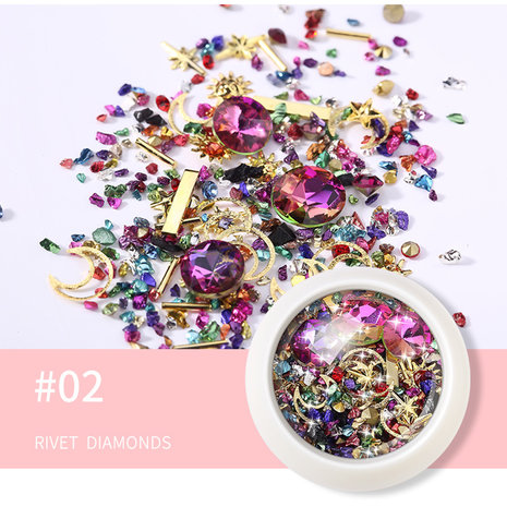Diamond Ornament Nail Rhinestone New York Storm Set nagelnagels nagelsticker