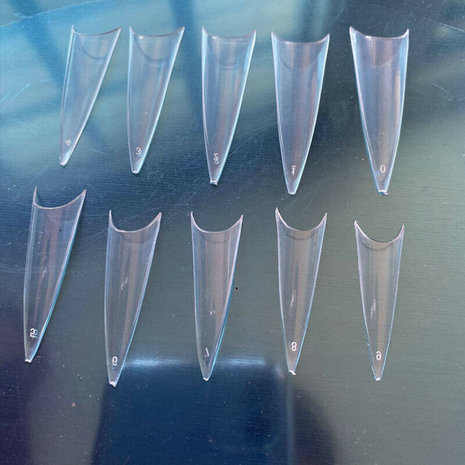 500 stuks lange nagelsalon transparante nagels lang