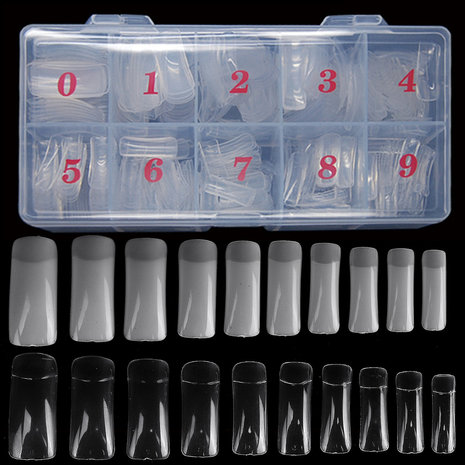 500 nagelpleisters Transparante valse nagellak