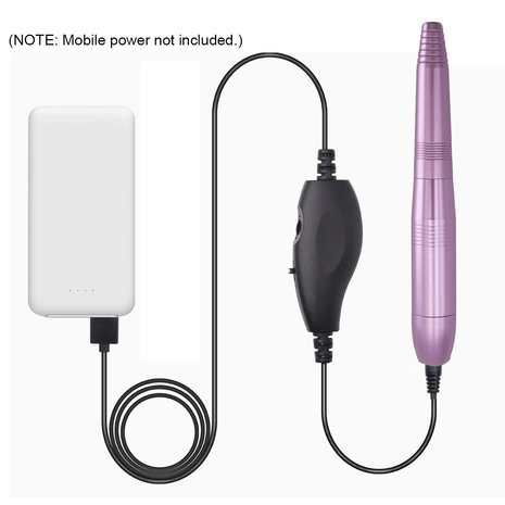 Roze / gouden / zilveren elektrische mini polijstpen met keramische kop pen-type peeling en verwijderen van nagel polijstmachine