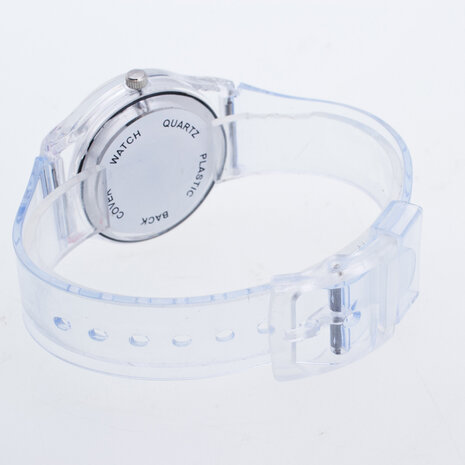 Deffrun Transparant unieke stijl student polshorloge siliconen horloge band quartz horloge