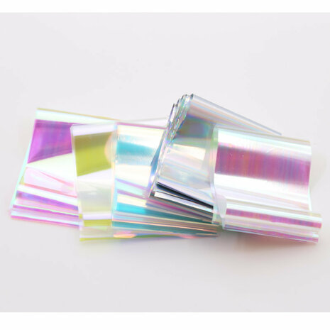 Kleurrijke Laser Aurora Paper Candy Paper Jewelry Starry Sky Transfer Nail Stickers Nail Art Jewelry