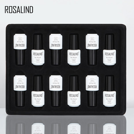 Rosalind 12-delige nagellakset in effen kleur