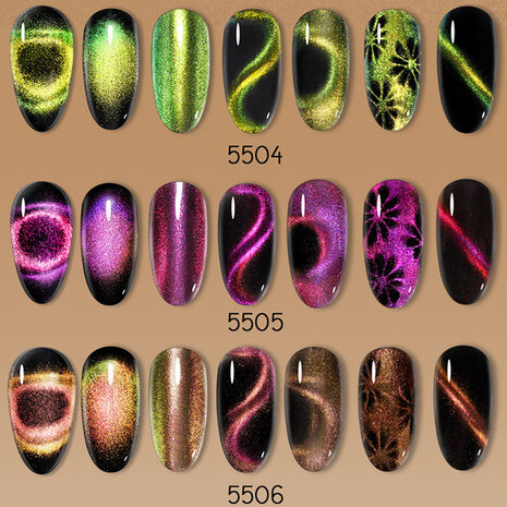 Super Galaxy Cat Eye Gel 8 ml 5D Chameleon Cat Eyeliner Starry Fototherapie UV Gel Nail
