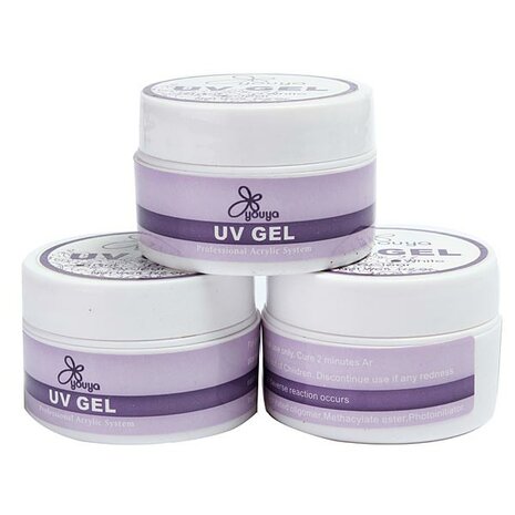 3Colors Duidelijke Roze Witte Nail Art Acryl UV Gel Builder Lijm