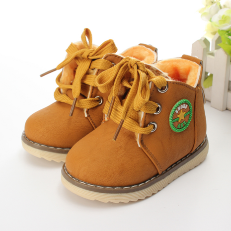 Baby Children Martin Boots Winter Cotton Snow Shoes