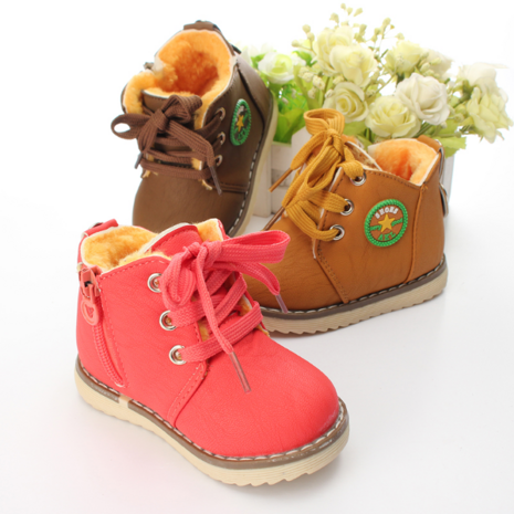 Baby Children Martin Boots Winter Cotton Snow Shoes