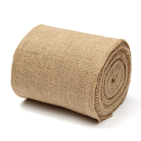 100mm natuurlijke Jute Hessische jute lint Roll Vintage bruiloft Decor Craft riem bloemist bloemschikken