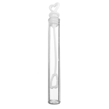 12 stuks Plastic Heart Bubble Blowing Tubes Bubble Bottle Decoratie voor Feestfeest