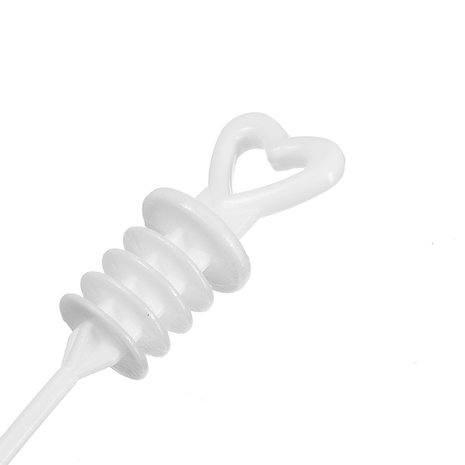 12 stuks Plastic Heart Bubble Blowing Tubes Bubble Bottle Decoratie voor Feestfeest