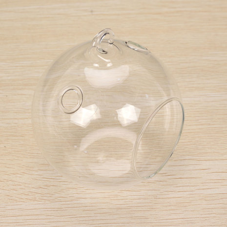 6st ronde glazen hangende kaars thee licht globe houder kandelaar partij thuis bruiloft decor 10cm