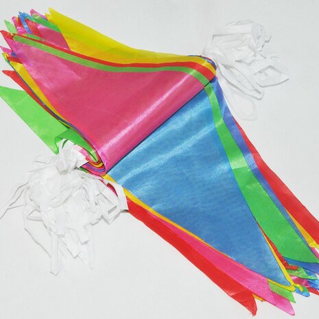125ft Multicolors Driehoek Wimpel Vlag Partij Bruiloft Verjaardag Banner Bunting Decoraties