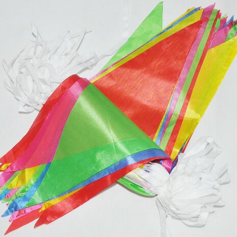 125ft Multicolors Driehoek Wimpel Vlag Partij Bruiloft Verjaardag Banner Bunting Decoraties