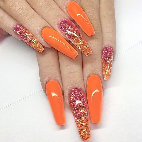 24 stks / set extra lange ballerina kunstnagels platte waterdruppels matte volledige dekking kunstnagels