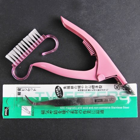 Acryl Nail Professional Nail Art Set Acryl Roze Strass Decoratieset