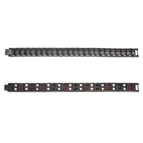 Punk RVS 4 in 1 Sterke Magnetische Therapie Armband Genezing Sieraden voor Mannen