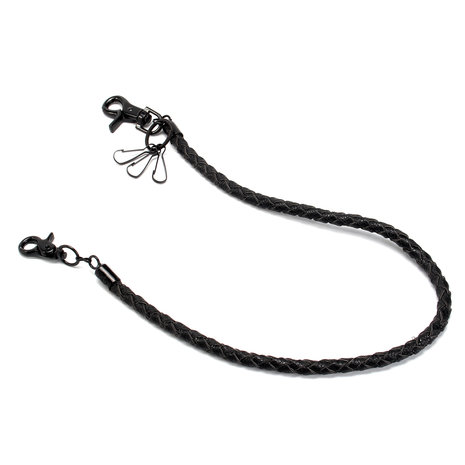 Punk PU lederen Biker sleutelhanger sleutel Jeans portemonnee riem keten Hip-hop gesp sleutelhanger