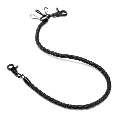 Punk PU lederen Biker sleutelhanger sleutel Jeans portemonnee riem keten Hip-hop gesp sleutelhanger